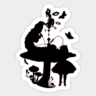 Alice and the Caterpillar Sticker